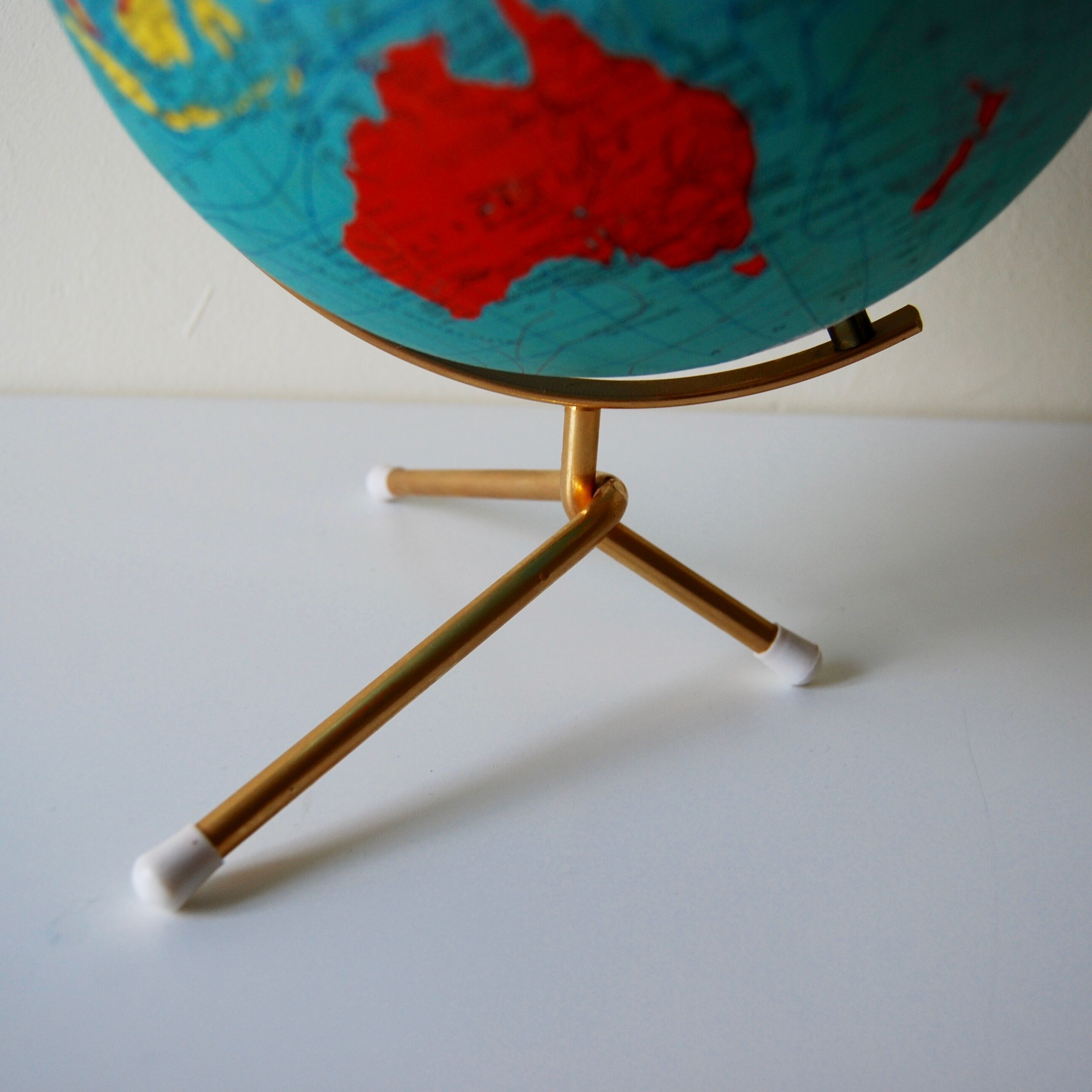 Globe terrestre vintage 1965
