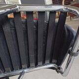 LC4 chaise longue signed – Le Corbusier / Cassina – black leather