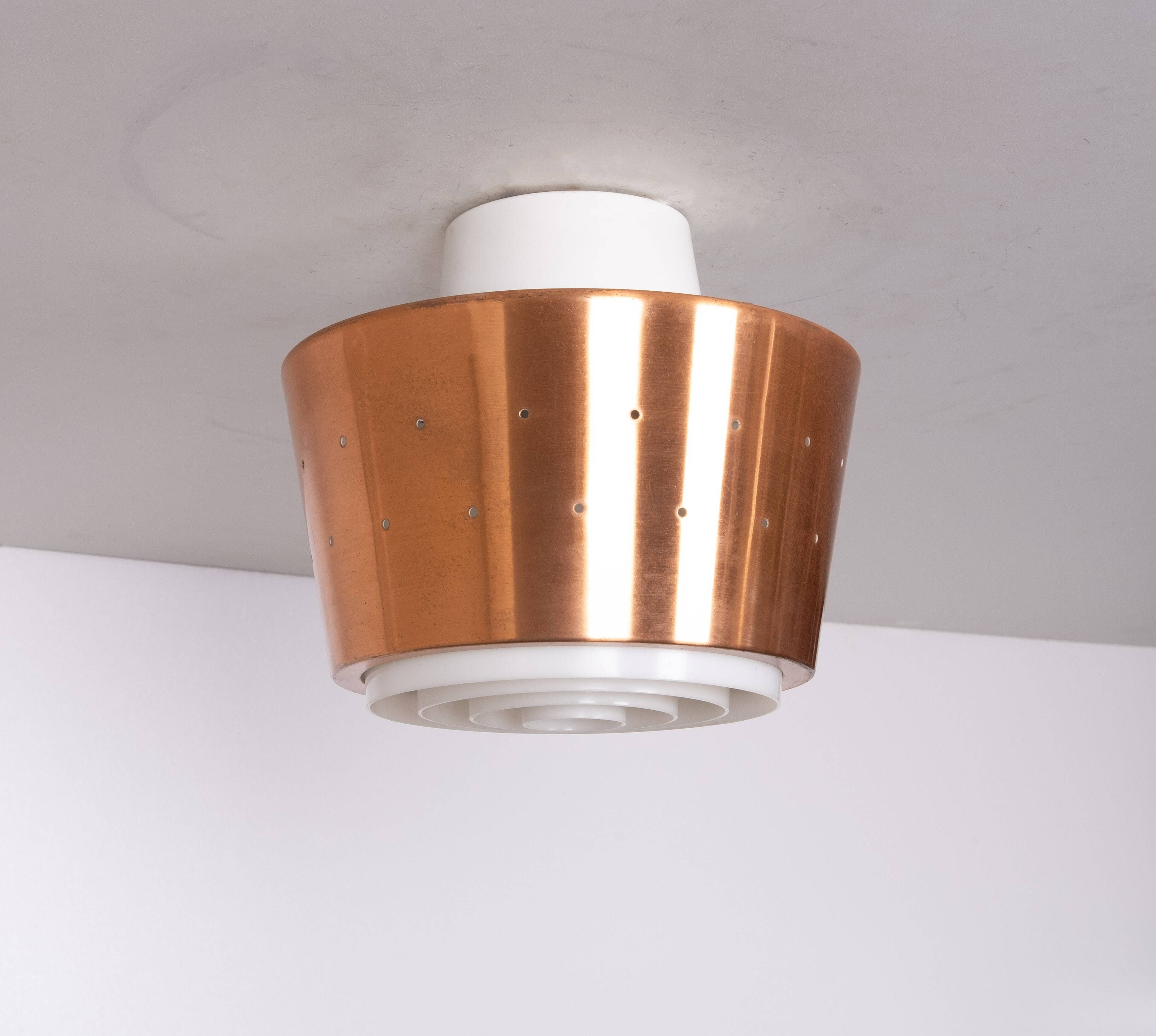 Brass Fog & Mórup pendant lamp 1960s Denmark