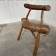 Paire de chaises en bois art populaire
