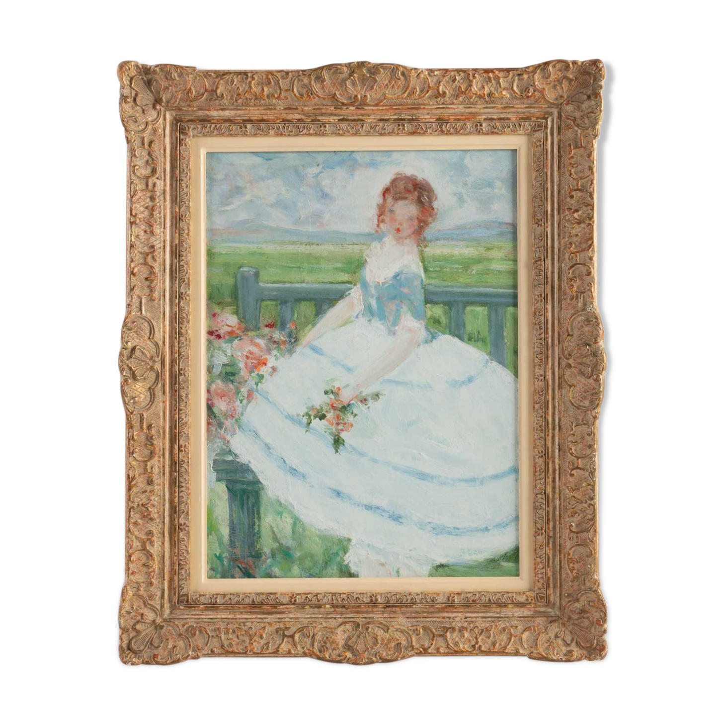 The girl with the blue bodice by Antoine Rodondi