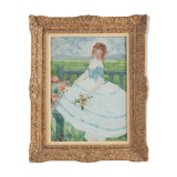 The girl with the blue bodice by Antoine Rodondi