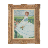 The girl with the blue bodice by Antoine Rodondi