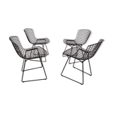 Lot of 4 chairs by Harry Bertoia 80/90