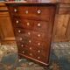 Chest of drawers with 6 drawers mahogany style Restoration