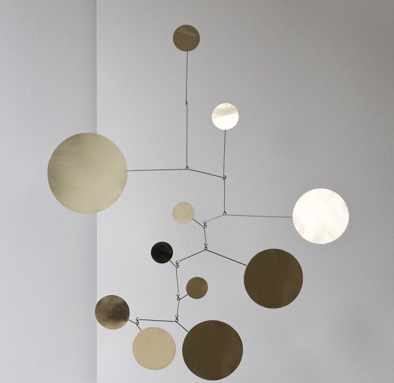 Large Space Age Mobile Brass Sculpture