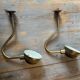 2 industrial wall sconces in brass - Denmark 1970s-80s