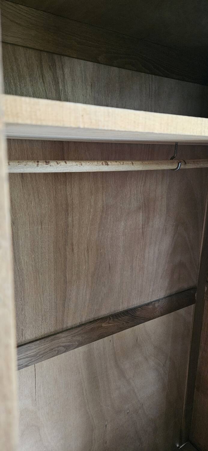 Wardrobe, Parisian sliding door vintage Art Deco wardrobe