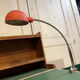 Lampe moderniste réflecteur orange