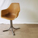 Set of 4 plastic dining armchairs 1960s