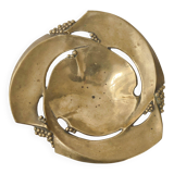 Vintage solid bronze fruit bowl from the 1970s.