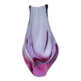 Sommerso Vase Alexandrite Miloslav Klinger ZBS - Vintage Bohemian Glass
