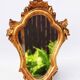 Antique Gilded Wood Mirror a Fronton Baroque Style