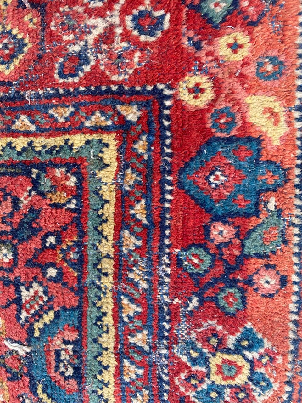 Old Persian carpet of Mahal handmade 126x197 cm