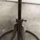 Pair of French Army telegraph operator's swivel chairs, new leather