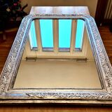 Antique Louis-Philippe mirror "Sidonie" – Art Nouveau decor