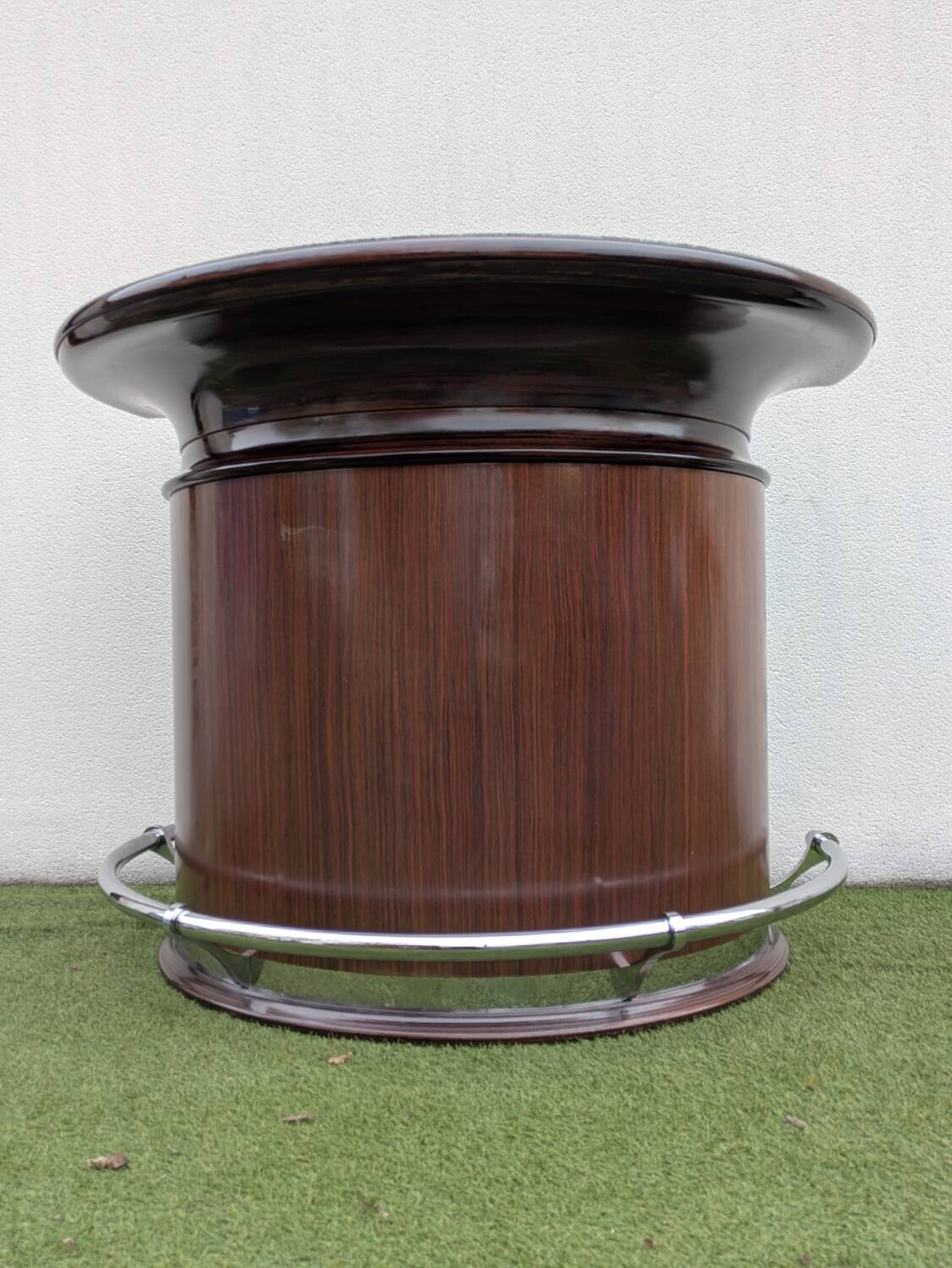 Art deco bar in rosewood and marble
