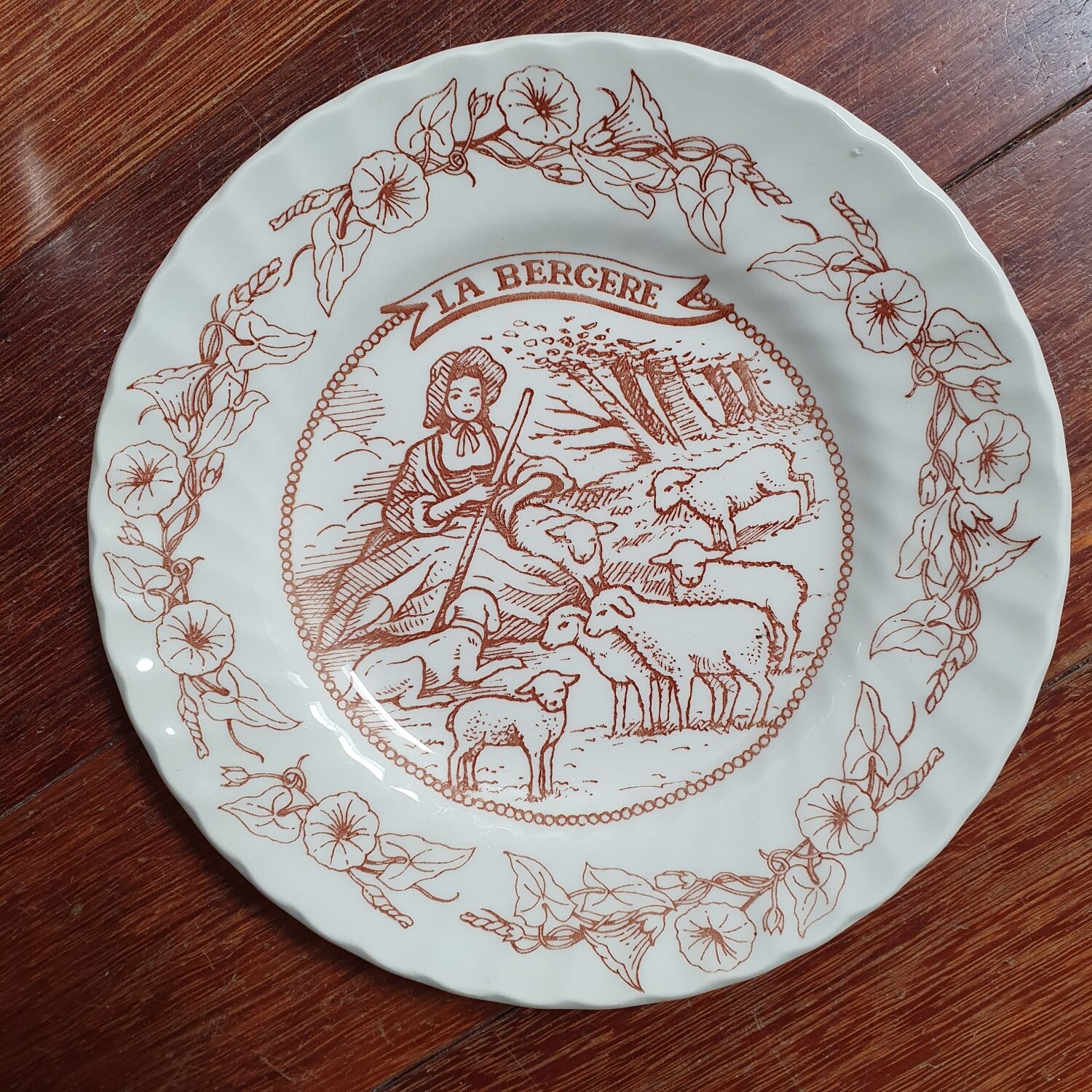Talking plate La Bergère