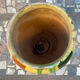 Old glazed terracotta jar