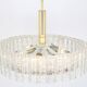 1 of 2 Stunning Murano Glass Tubes Ceiling Light by Doria, Germany, 1960s