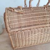 Old rattan trunk