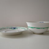 A. Lanternier Limoge, coffee cup and saucer
