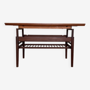 Vintage teak coffee table - extendable and modular into a dining table