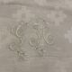 Large GH monogram linen towel