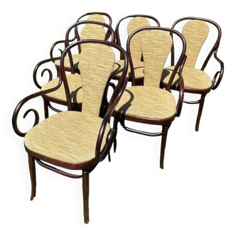 6 THONET FMG armchairs