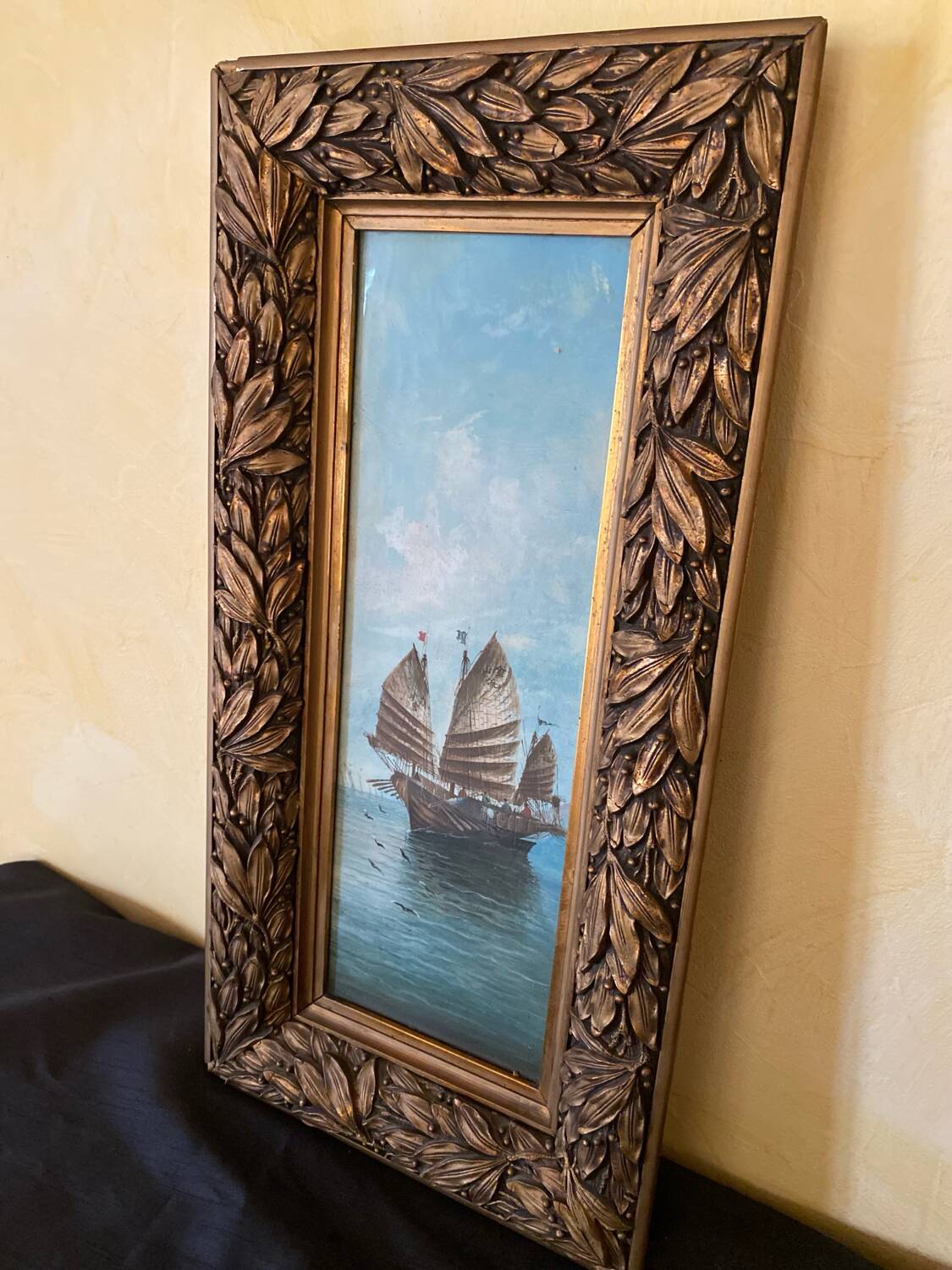 2 paintings, marine subject