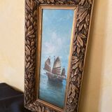 2 paintings, marine subject