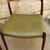 Set of 4 chairs model 78 by Niels Otto Moller for JL Mollers
