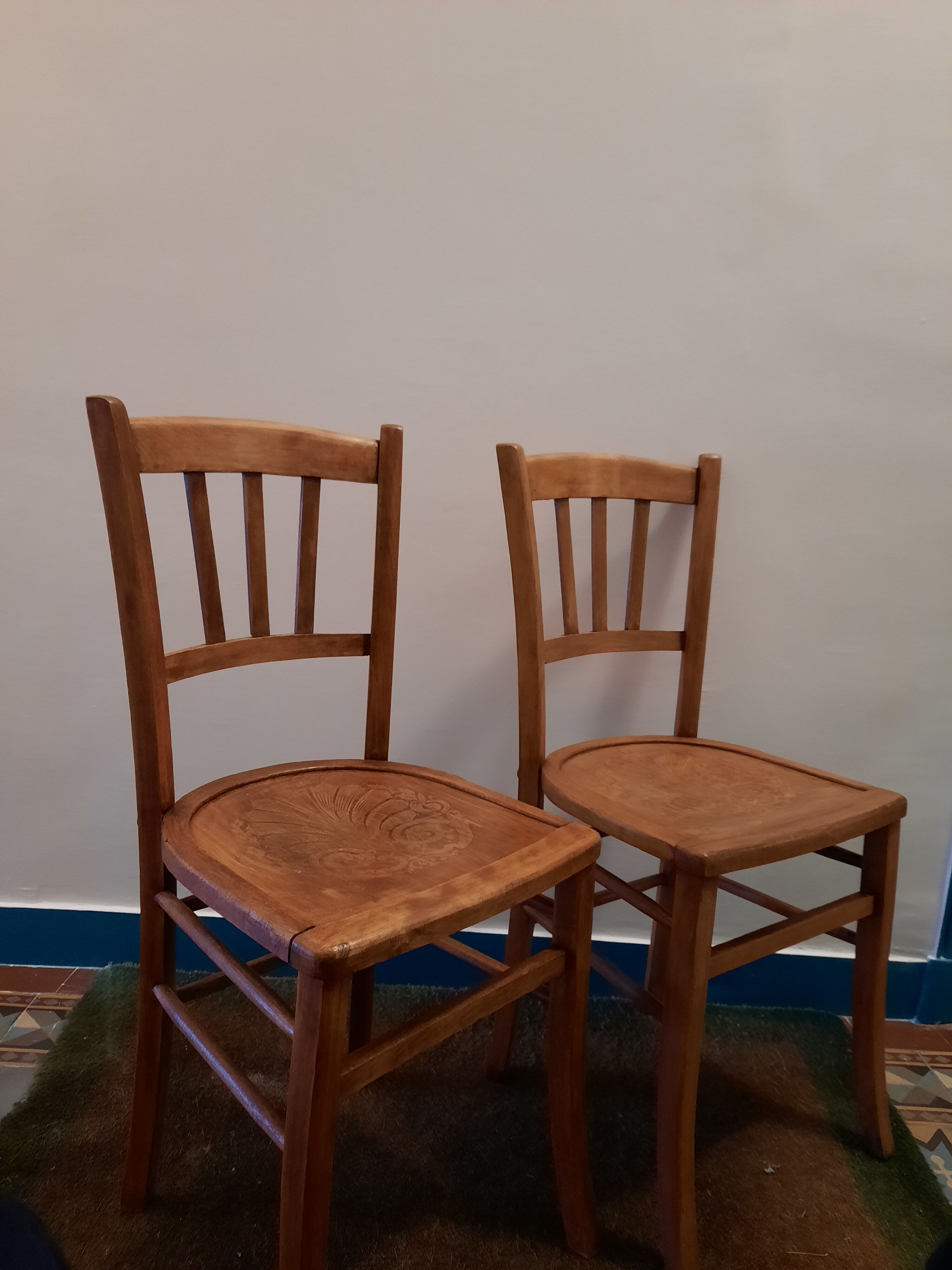 Pair of bistro chairs