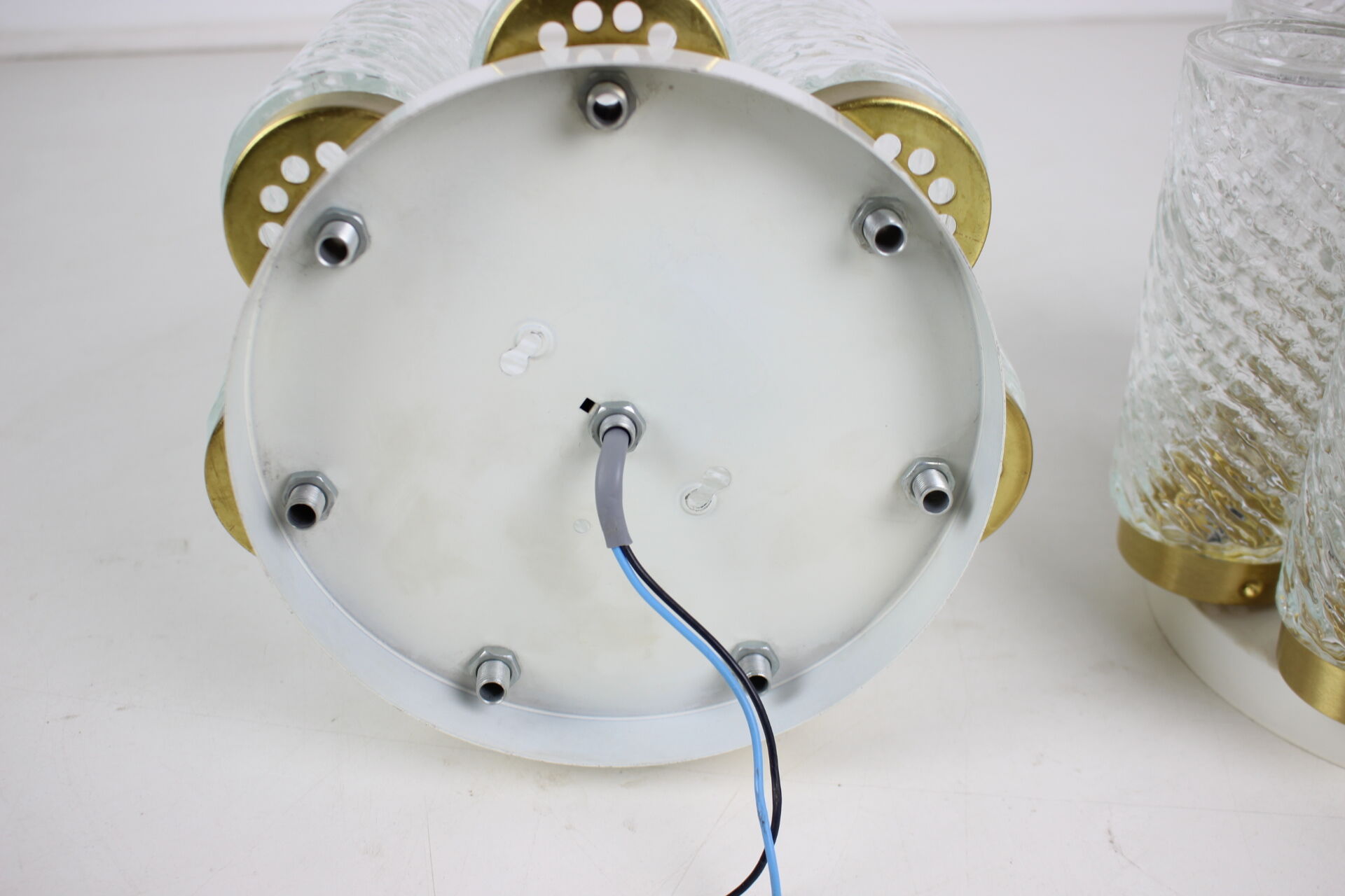 Pair of Midcentury Ceiling Lamps,Napako, 1970s