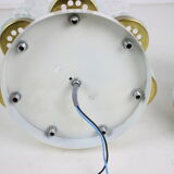 Pair of Midcentury Ceiling Lamps,Napako, 1970s