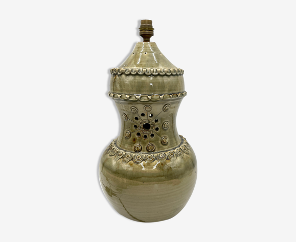 Pied de lampe en gres année 70/80