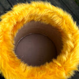 Vintage moumoute pouf