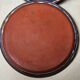 Glaze-glazed terracotta cheese dome signed kreuz