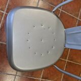 8 industrial iron chairs