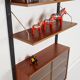 Teak shelving unit, Danish design, 1960s, production: Denmark