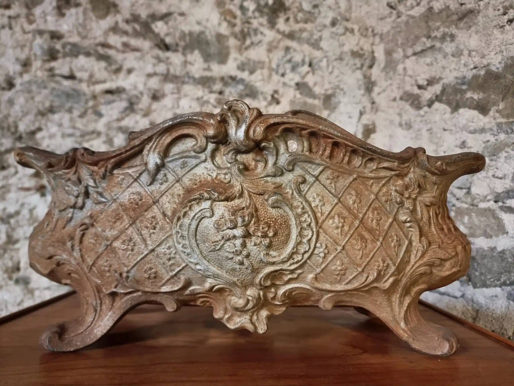 Antique French cast iron planter