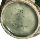 Art Deco, pair of Lunéville earthenware vases circa 1930