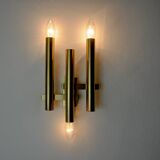 TUBULAR WALL LIGHT FROM MAISON SCIOLARI, 3 LIGHTS, ITALY, 1970