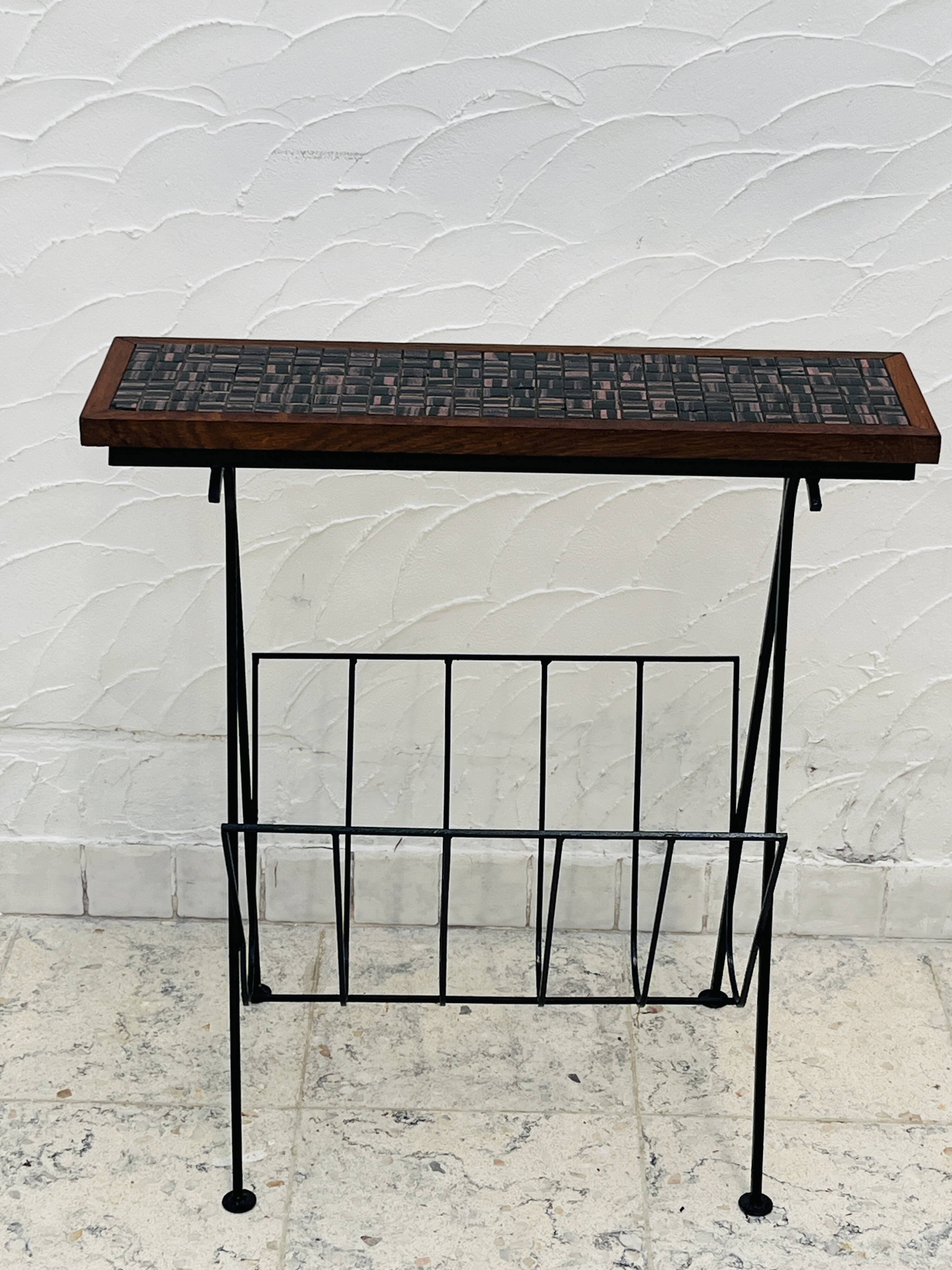 Vintage ceramic magazine table