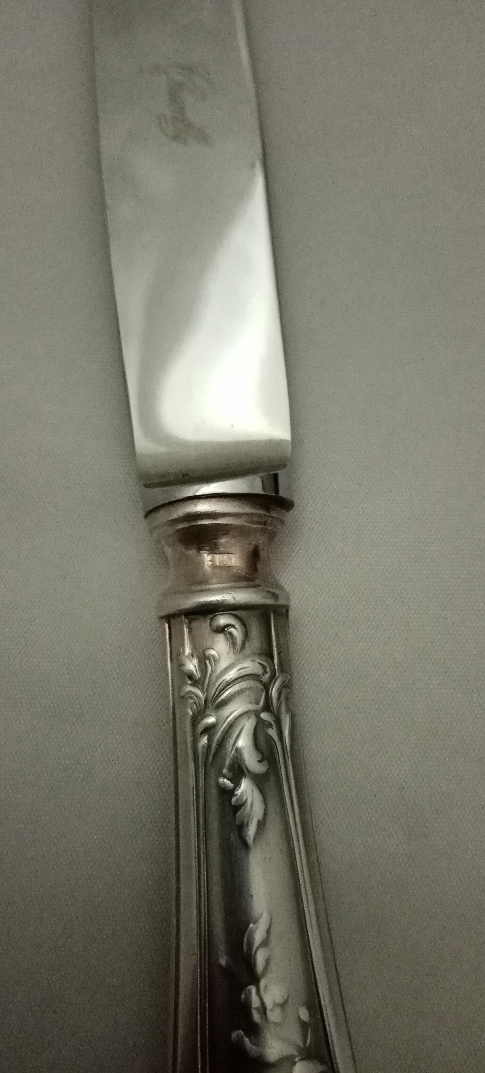 Housewife SFAM model Chambly rocker Louis XV silver metal wooden box