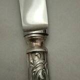 Housewife SFAM model Chambly rocker Louis XV silver metal wooden box