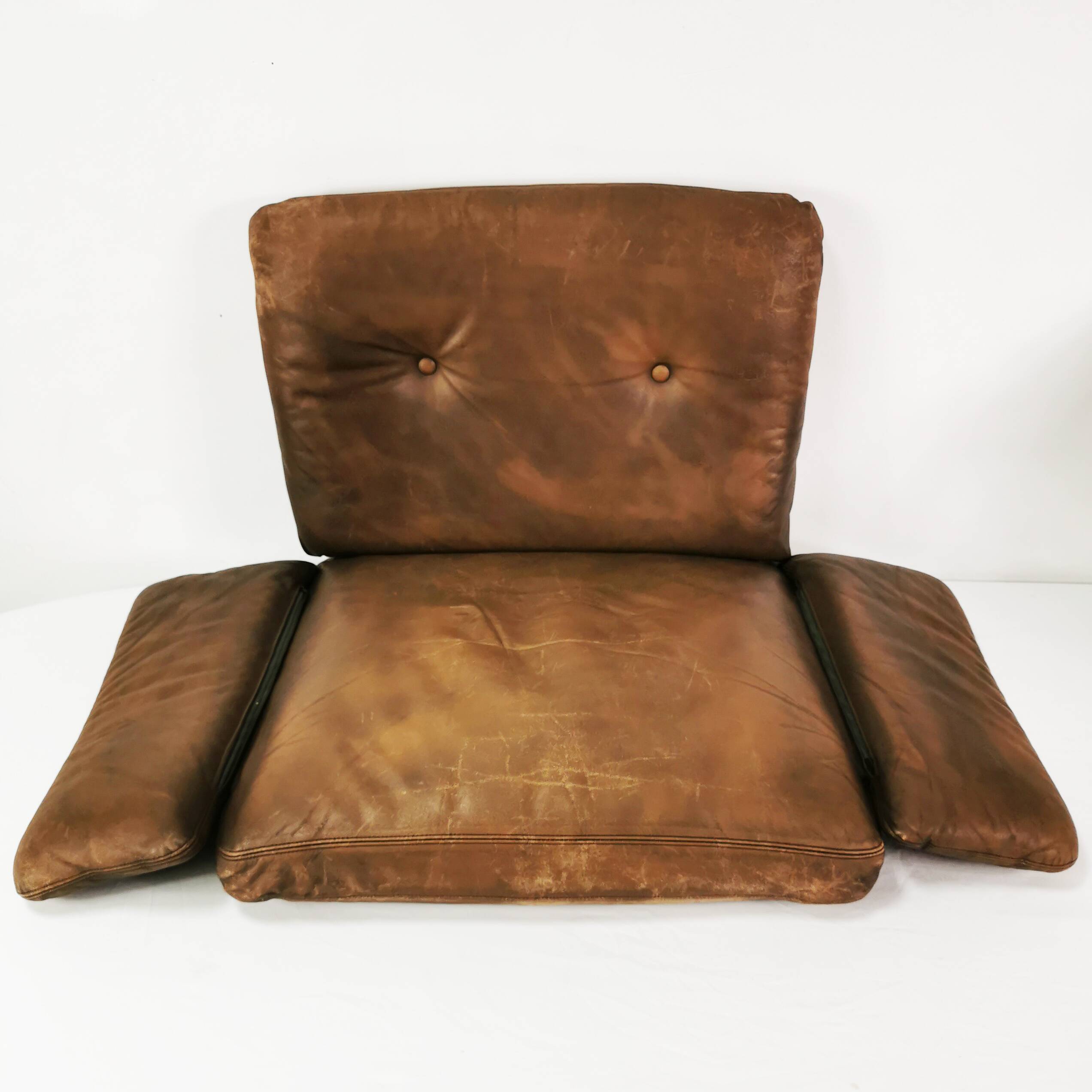 Mid-century leather armchair, Denmark, 1960s