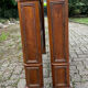 Antique solid walnut boat headboards