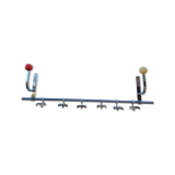 Vintage chrome coat rack and plastic balls