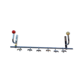 Vintage chrome coat rack and plastic balls